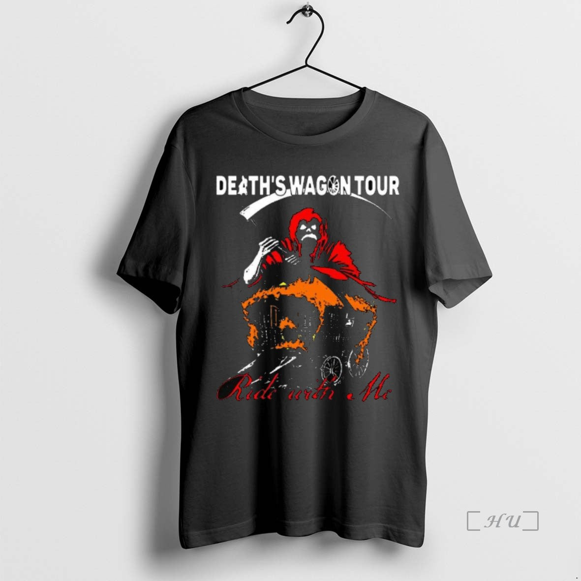 Officials Haunted Mound Hdoe Deaths Wagon Long Sleve Premium T Shirt Sweater