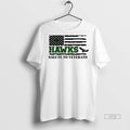 Officials Hawks Salute To Veterans American Flag Retro Premium Tee Shirt Sweater