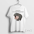 Officials Hippo Hold On Im Overstimulated Tee Shirt Sweater