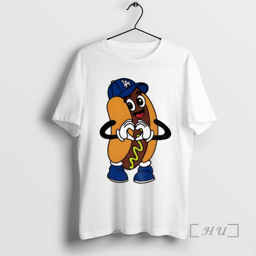 Officials Hog Dog Los Angeles Dodgers Love Hand Mlb Baseball Champion World Series 2025 Tee