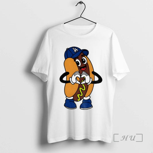 Officials Hog Dog Los Angeles Dodgers Love Hand Mlb Baseball Champion World Series 2025 Tee