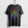 Officials Hope Choice Freedom Equality Inclusion Democracy Love Christmas Tree Tee Shirt Sweater