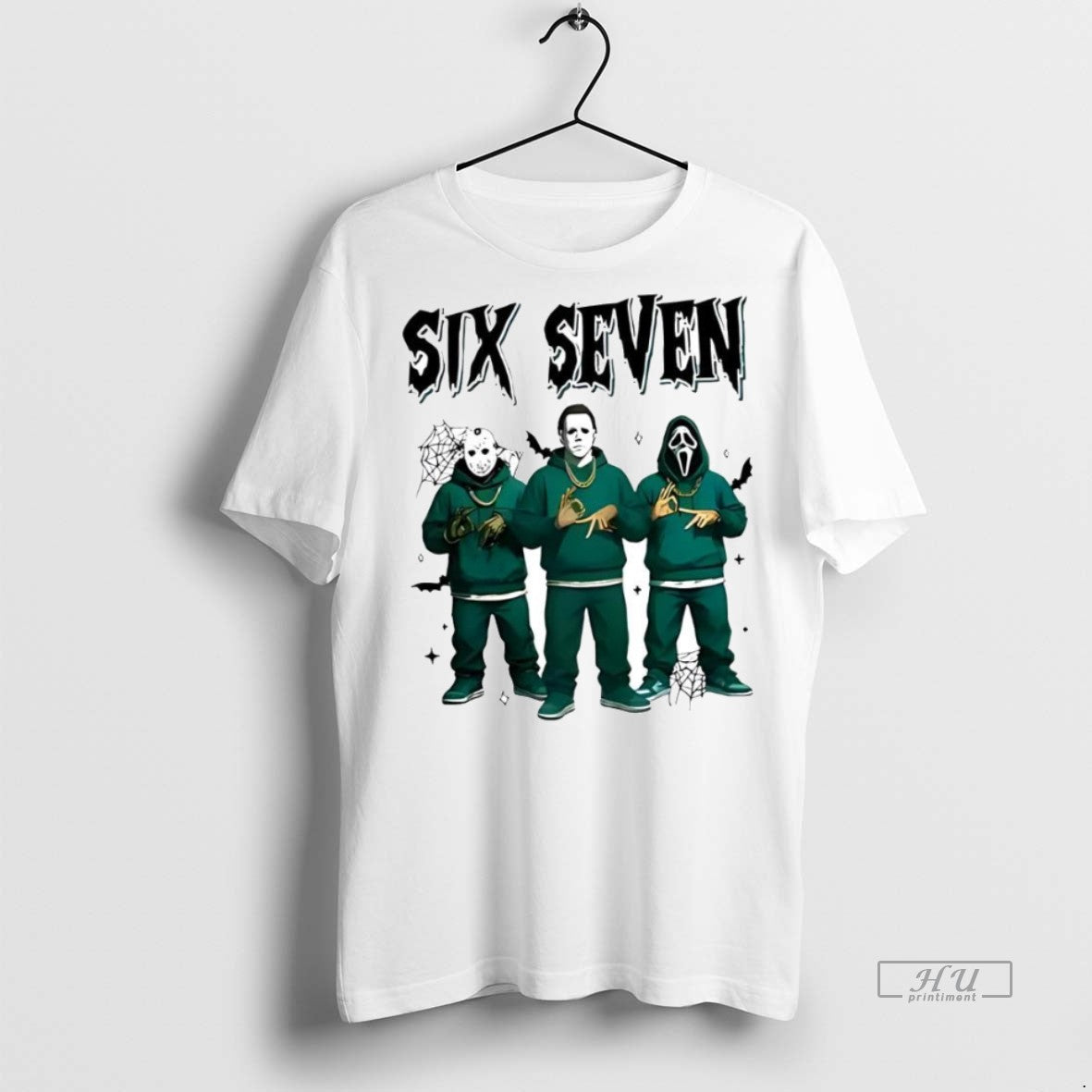 Officials Horror Characters Six Seven Halloween 2025 Tee Shirt Sweater