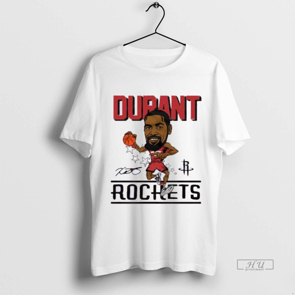 Officials Houston Rockets Kevin Durant Caricature Signature Tee Shirt Sweater