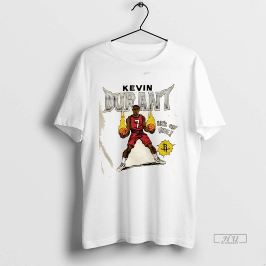 Officials Houston Rockets Kevin Durant Hes On Fire Comic Book Tee Shirt Sweater