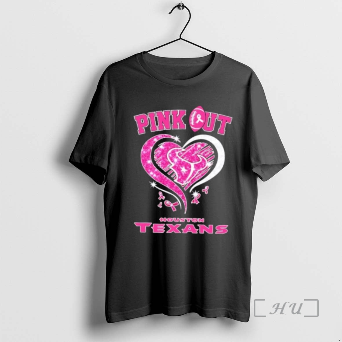 Officials Houston Texans Football X Pink Out Hearts