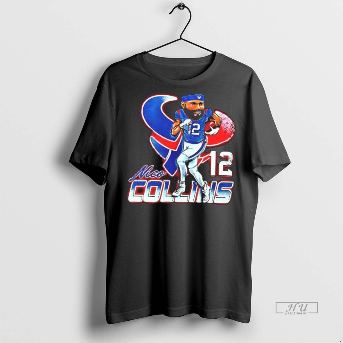 Officials Houston Texans Nico Collins Cartoon Vintage Tee Shirt Sweater