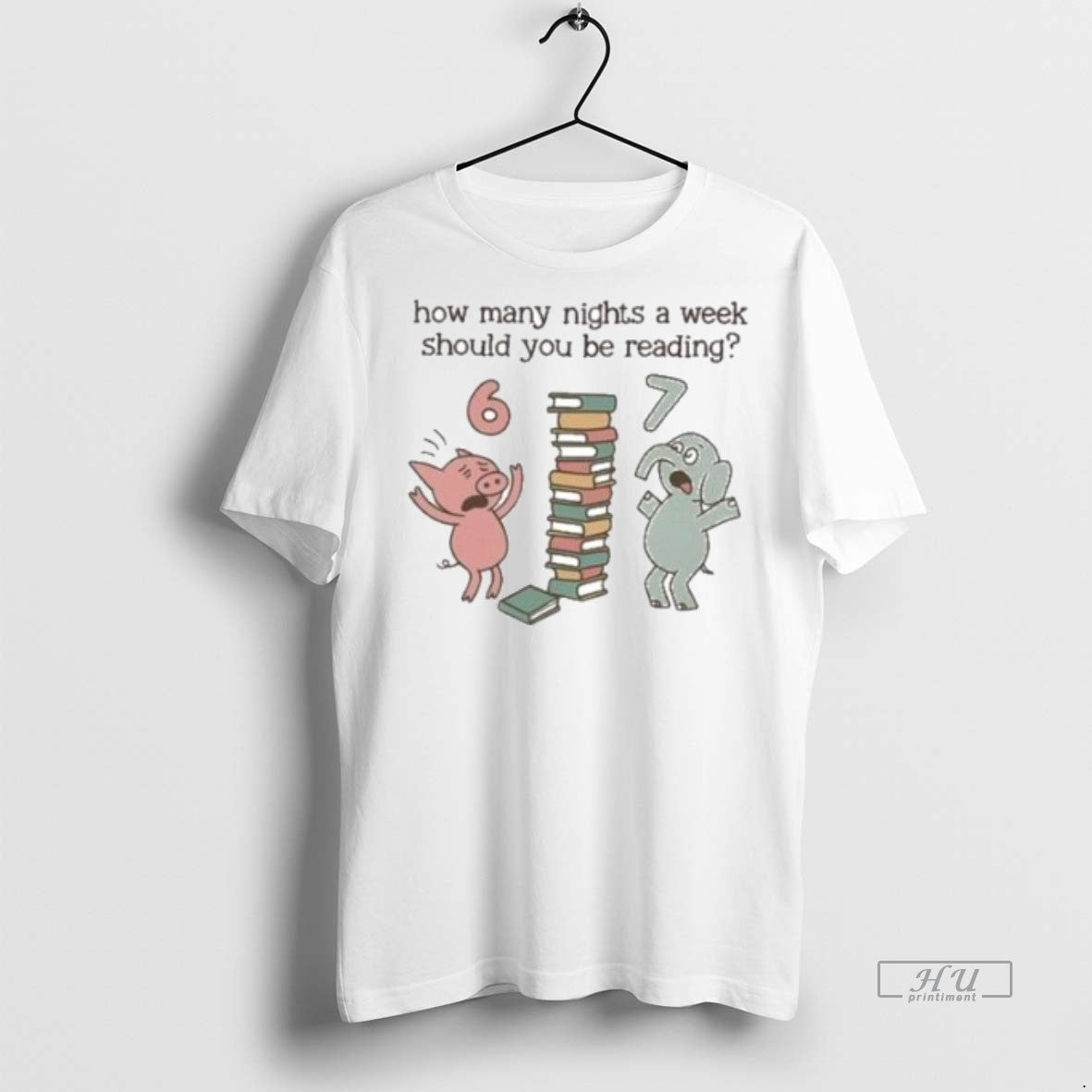 Officials How Many Nights A Week Should You Be Reading 67 Circle White Premium Tee