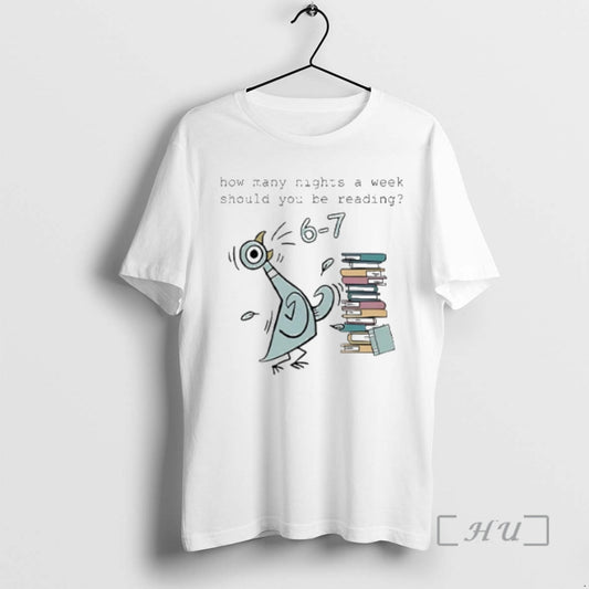 Officials How Many Nights A Week Should You Be Reading 6 7 Premium T Shirts