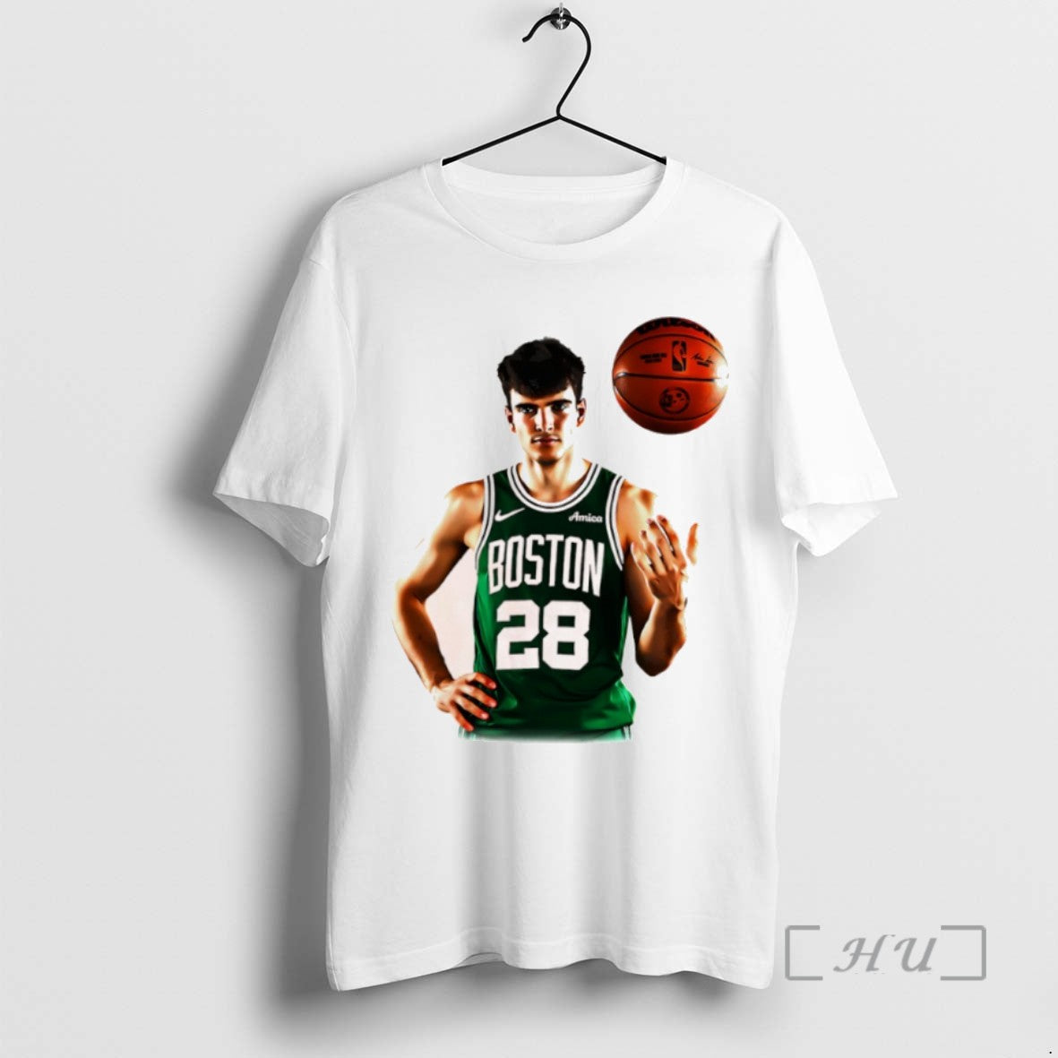 Officials Hugo Gonzalez Boston Celtics Basketball Portrait Tee Shirt Sweater