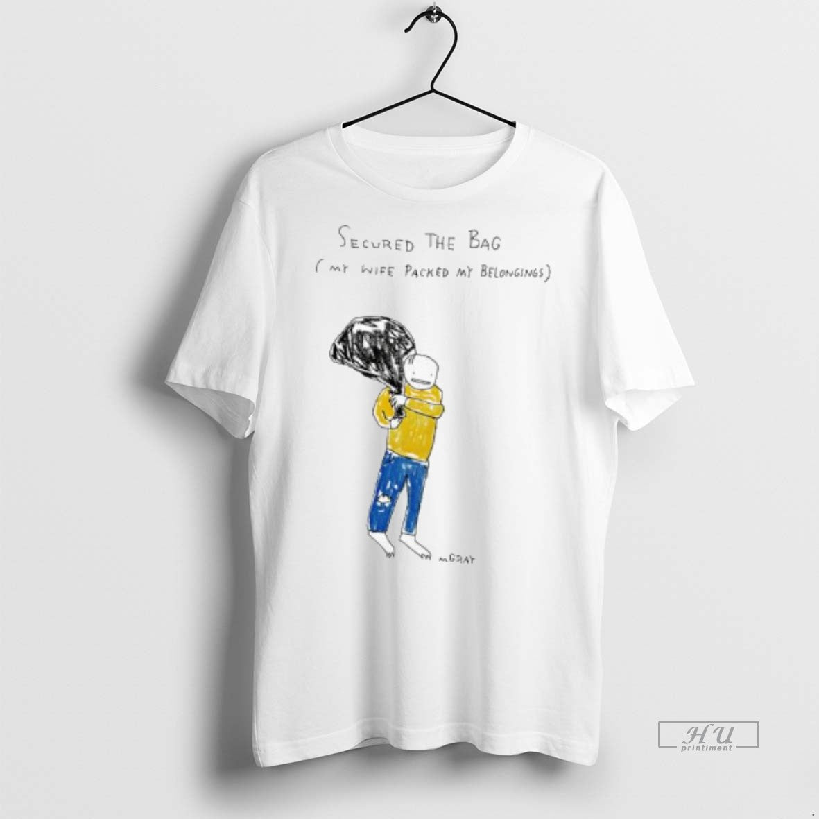 Officials Humorous Secured The Bag My Wife Packed My Belongings Premium Tee Shirt Sweater