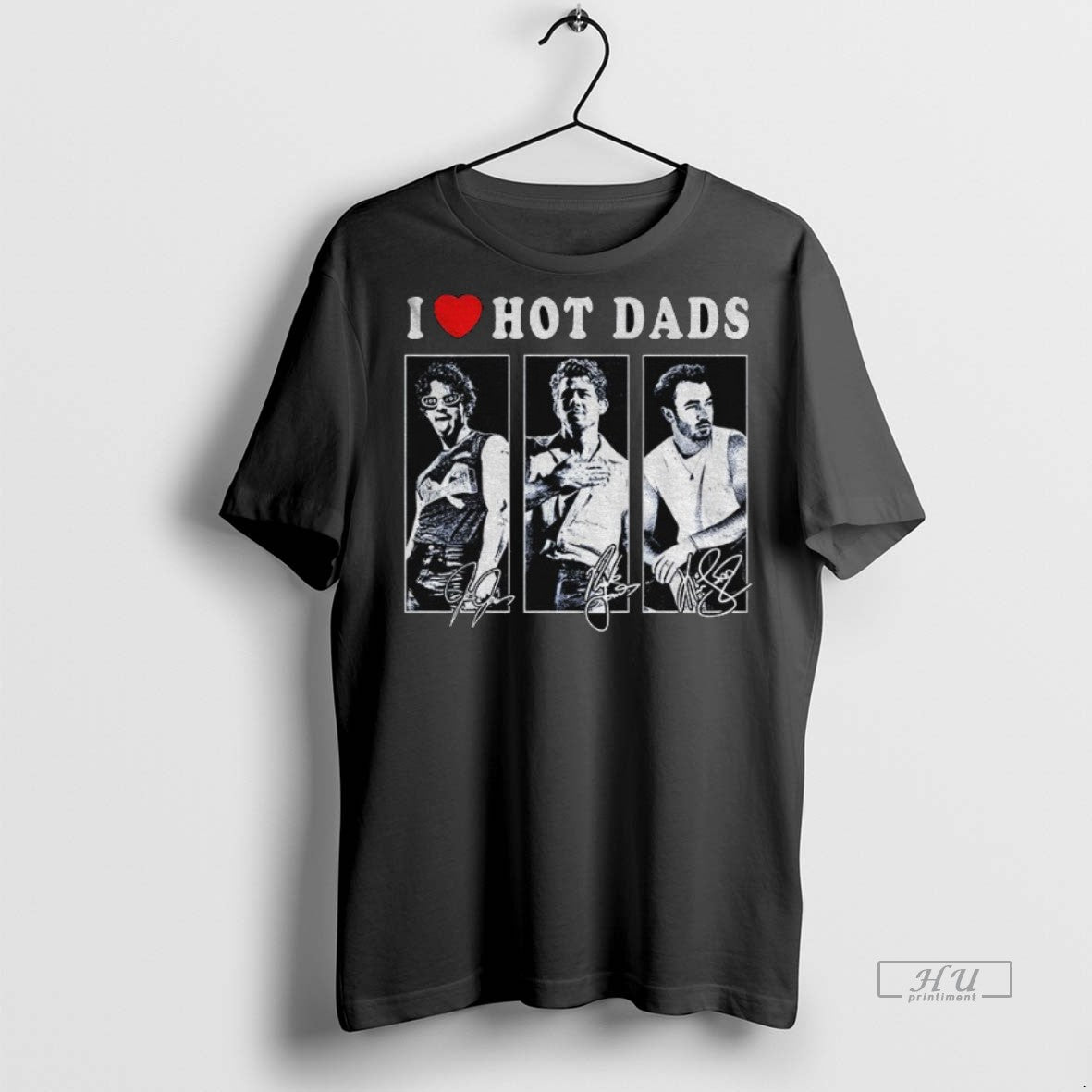 Officials I Love Hot Dads Jonas Bros 20th Annivesary Tour 2025 Signature Tee Shirt Sweater