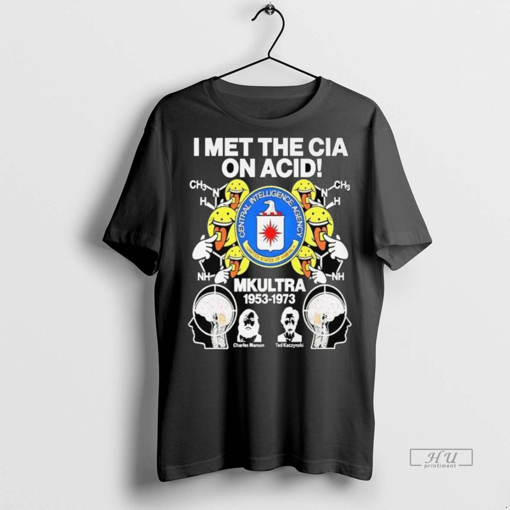 Officials I Met The Cia On Acid Mkultra Central Intelligence Agency Long Sleve Premium Tee