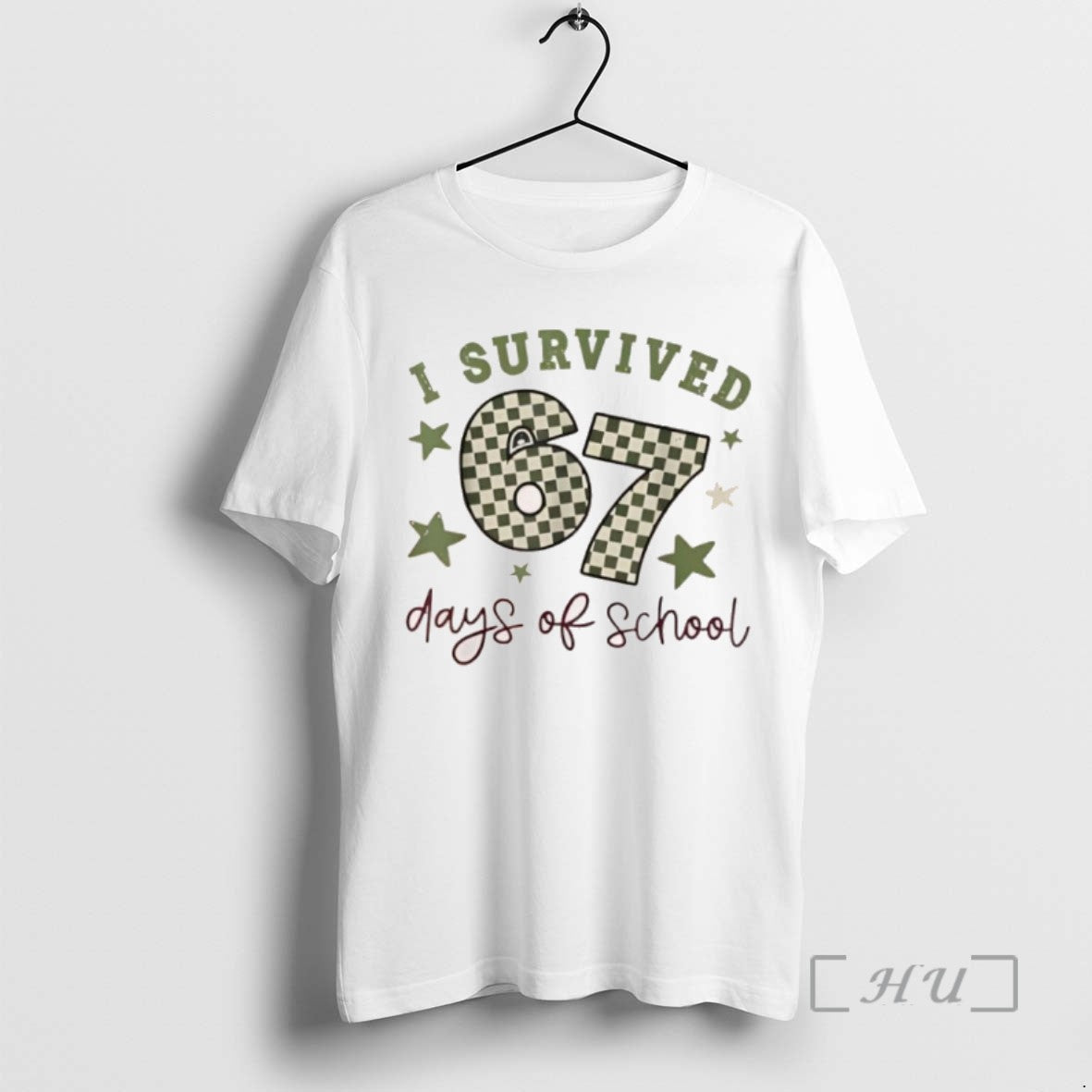 Officials I Survived 67 Days Of School Teachers Students Six Seven 90s Tee Shirt Sweater