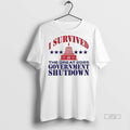 Officials I Survived The Great 2025 Government Shutdown Washington Politics Premium Tee Shirt Sweater
