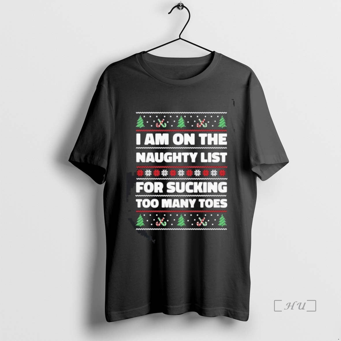 Officials I Am On The Naughty List For Sucking Toes Ugly Christmas T Shirt Sweater