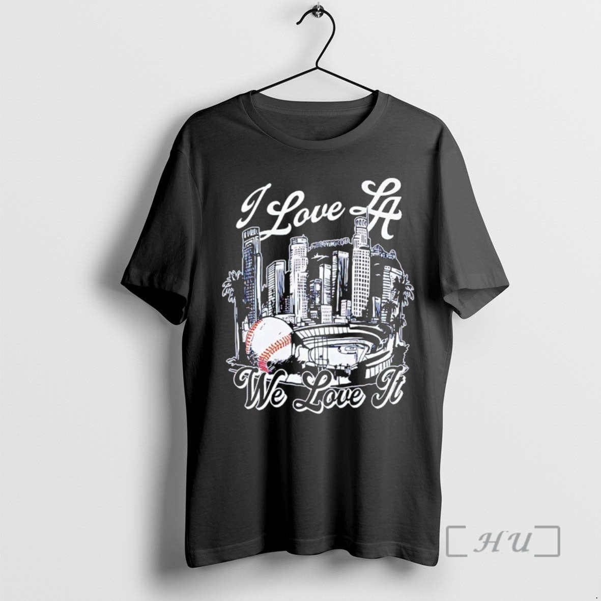 Officials I Love La Dodgers We Love It Skyline Premium T Shirt Sweater