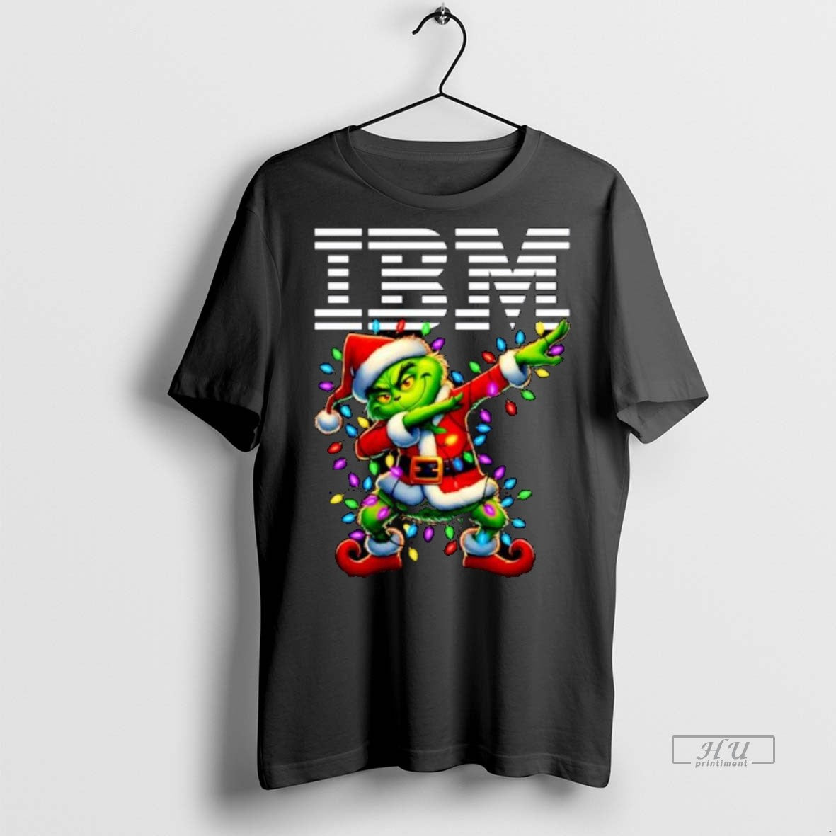 Officials Ibm X Grinch Dabbing Merry Christmas Ornaments Premium Tee Shirt Sweater
