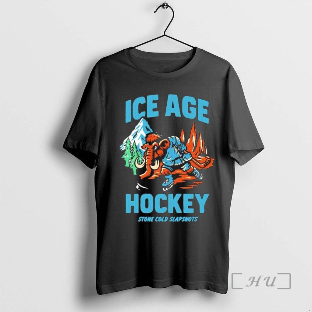 Officials Ice Age Hockey Stone Cold Slapshots T Shirt Sweater