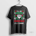 Officials Ill Be Home For Christmas Ball Ugly Premium Tee Shirt Sweater