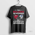 Officials Im A Bulldog On Saturdays And A Cowboy On Sundays Premium Tee Shirt Sweater