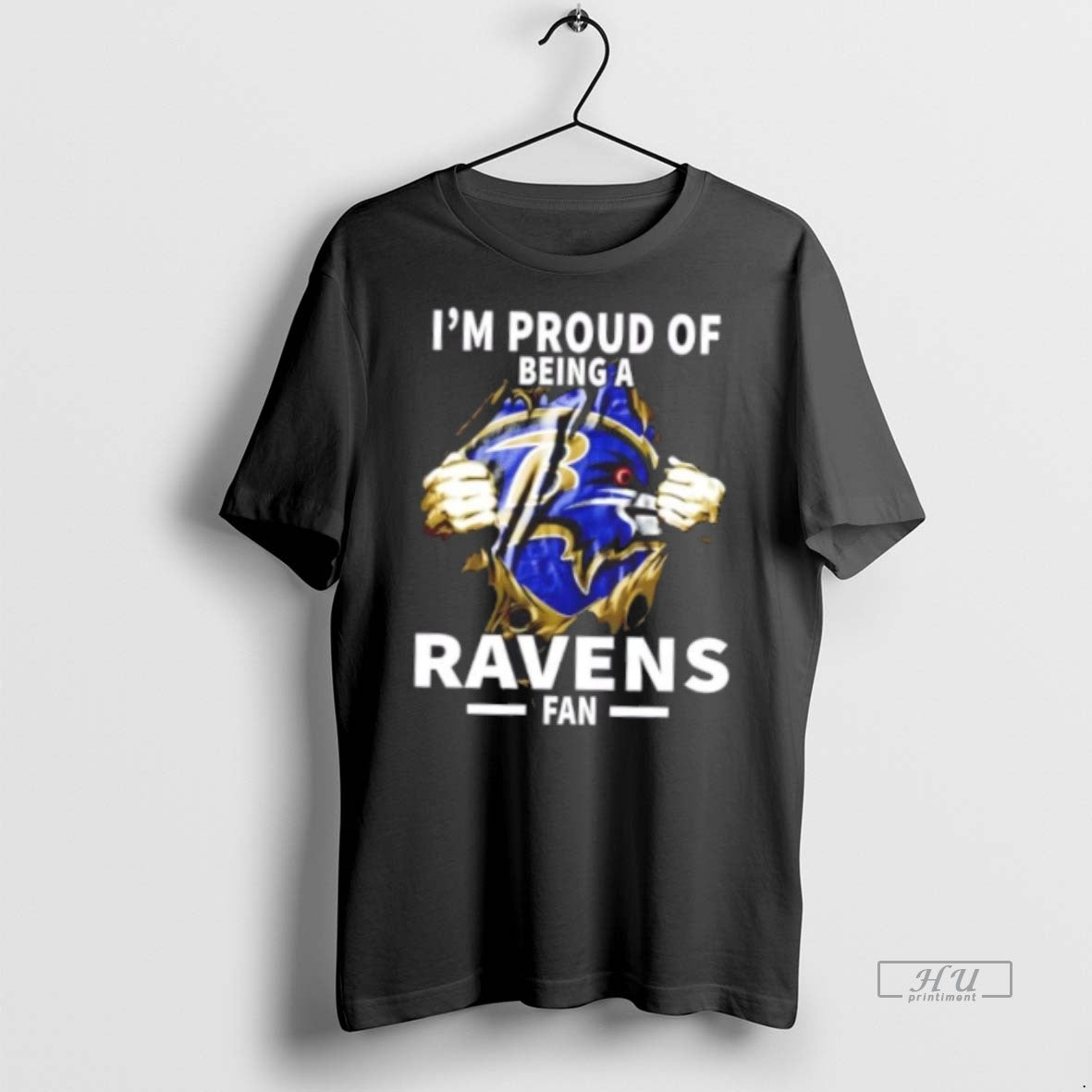 Officials Im Proud Of Being A Baltimore Ravens Fan Premium Tee Shirt Sweater
