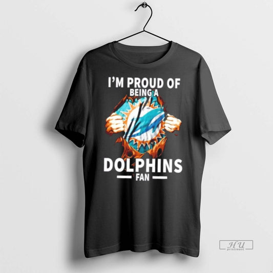 Officials Im Proud Of Being A Miami Dolphins Fan Premium Tee Shirt Sweater