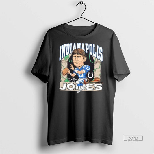 Officials Indianapolis Colts Daniel Jones Caricature Signature Premium Tee Shirt Sweater