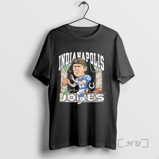 Officials Indianapolis Colts Daniel Jones Signature Caricature