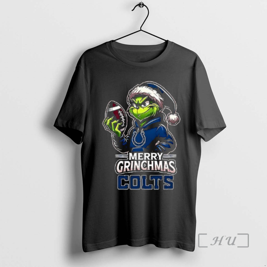 Officials Indianapolis Colts Merry Grinchmas They Hate Us Because They Aint Us Double Sided Graphic