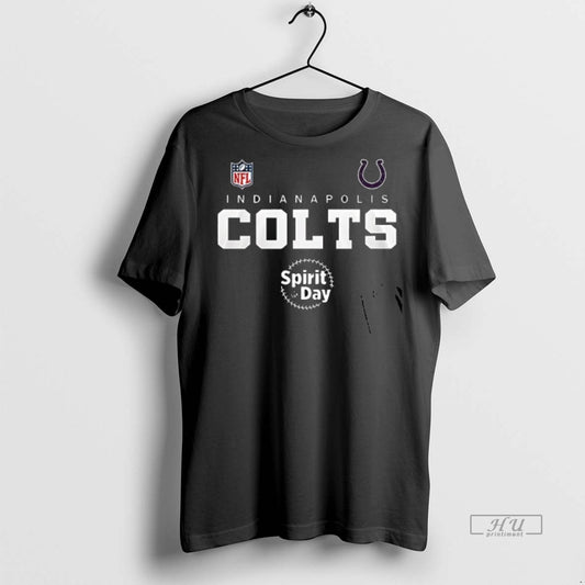 Officials Indianapolis Colts Stand Against Bullying Spirit Day Double Sided Graphic Tee Shirt Sweater