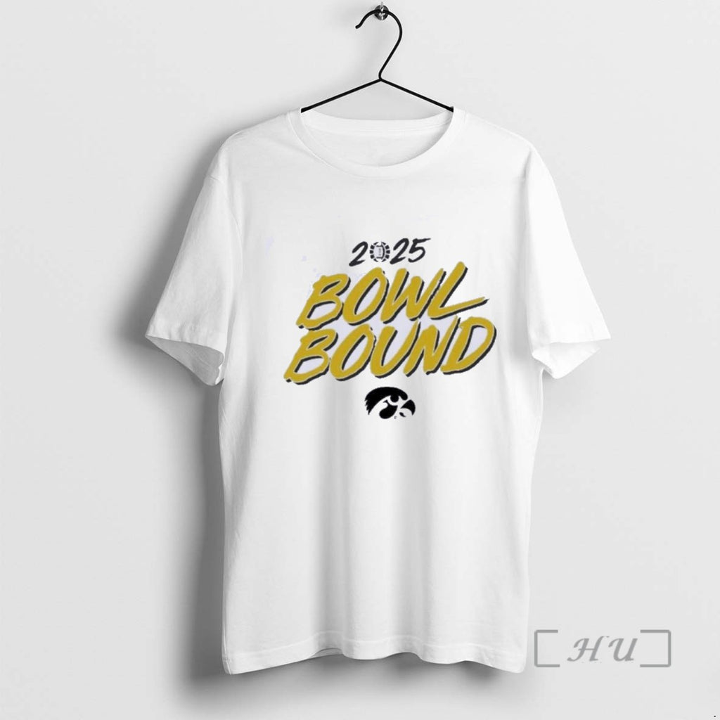 Officials Iowa Hawkeyes Bowl Season Bound 2025 Tee Shirt Sweater
