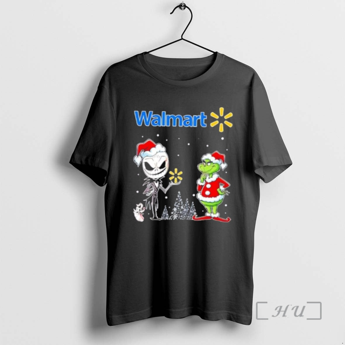 Officials Jack Skellington And Grinch X Walmart Is This Jolly Enough Christmas Premium T Shirts