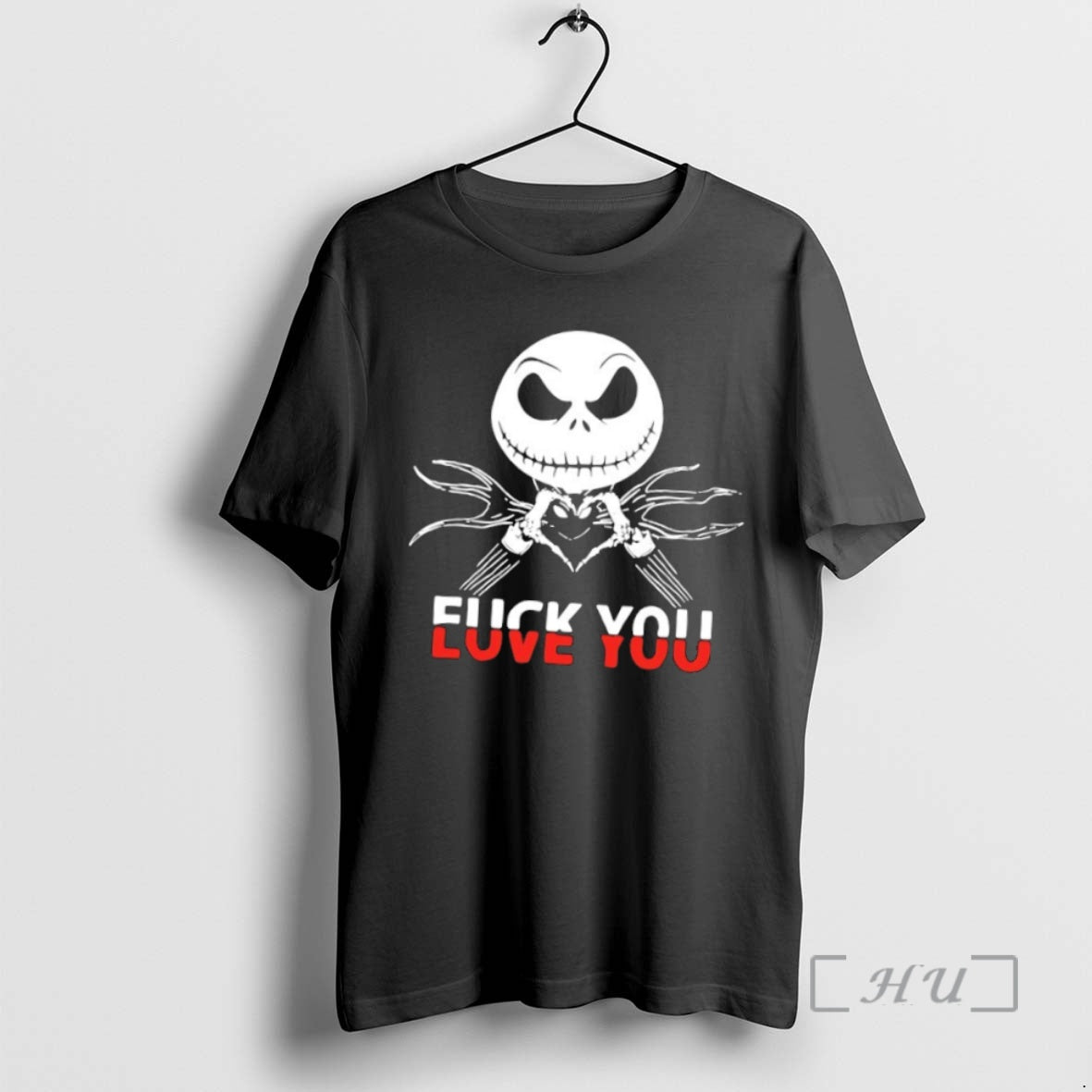 Officials Jack Skellington Fuck Love You Christmas 2025 T Shirt Sweater