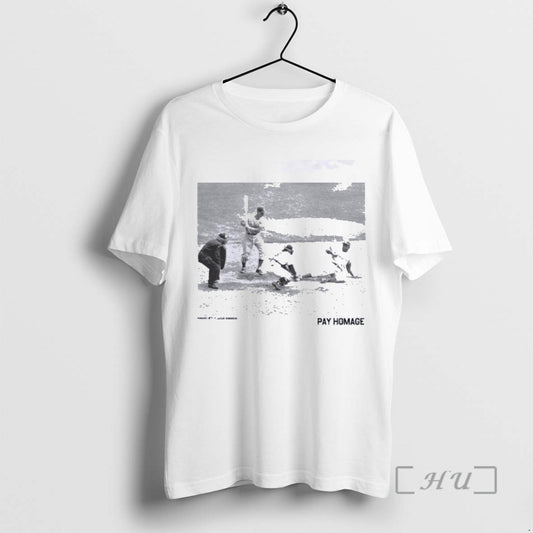 Officials Jackie Robinson Brooklyn Dodgers Pay Homage Player Tee Shirt Sweater
