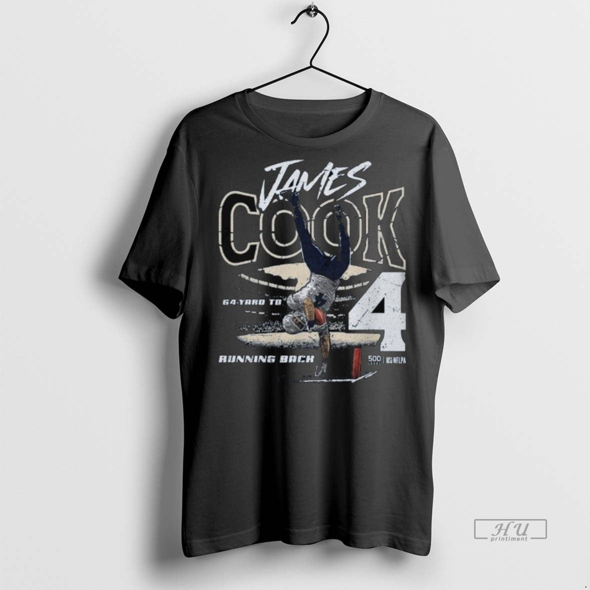 Officials James Cook Buffalo 64 Yd Td Running Back Long Sleve Premium Tee Shirt Sweater