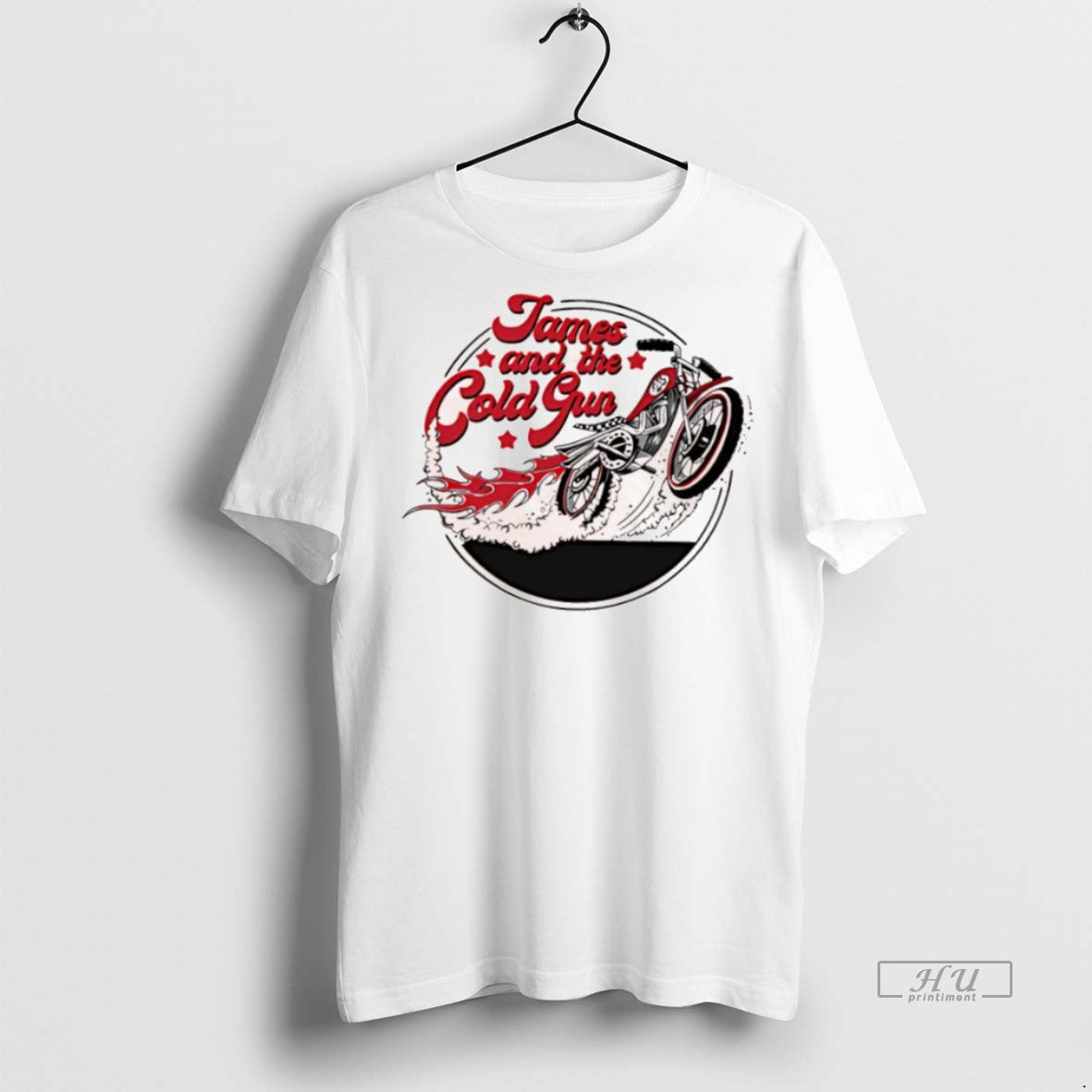 Officials James And The Cold Gun Motorcycle Logo Tee Shirt Sweater