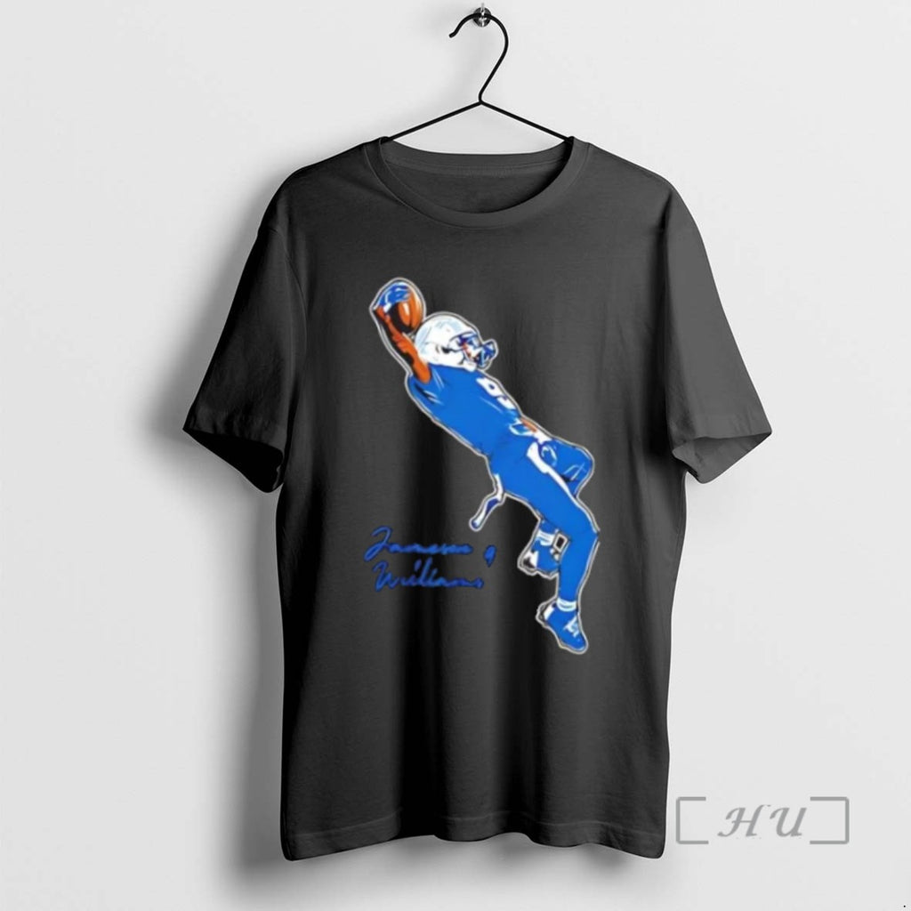 Officials Jameson Williams Detroit Lions American Football Graphic Signature