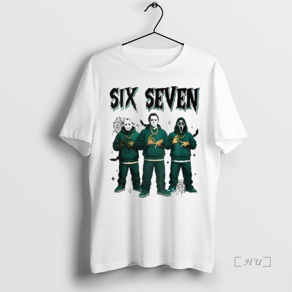 Officials Jason Voorhees Michael Myers And Ghostface Horror Characters Six Seven T Shirt Sweater