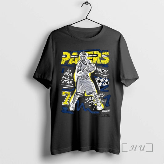 Officials Jermaine Oneal Indiana Pacers Basketball 6x Nba All Star Number 7 Street Style