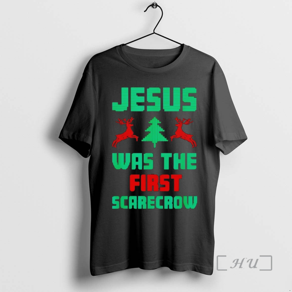 Officials Jesus Was The First Scarecrow Christmas Premium T Shirt Sweater