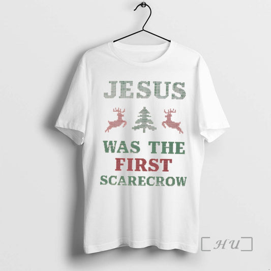 Officials Jesus Was The First Scarecrow Christmas T Shirt Sweater