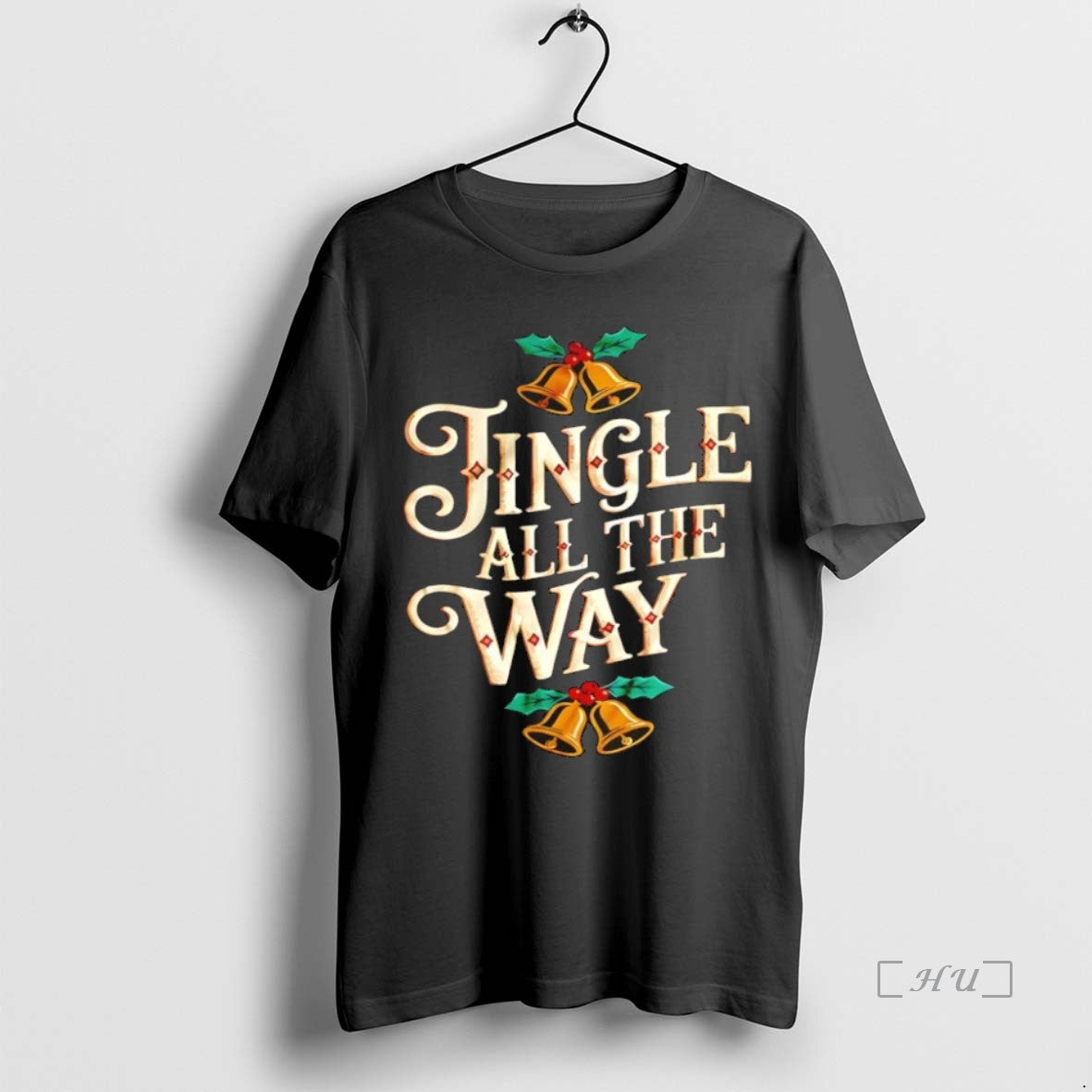 Officials Jingle All The Way Festive Bells Christmas Black