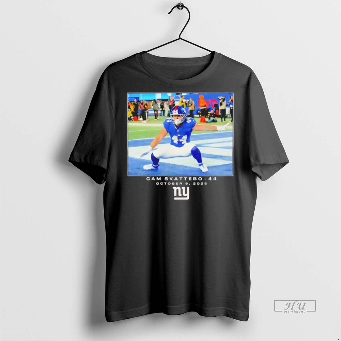 Officials John Michael Schmitz Wearing Cam Skattobo 44 Giants October 9 2025 Moment Premium Tee