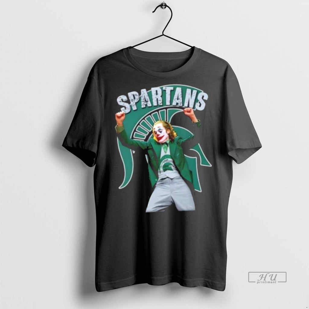 Officials Joker Dabbing X Michigan State Spartans Football Premium Tee Shirt Sweater