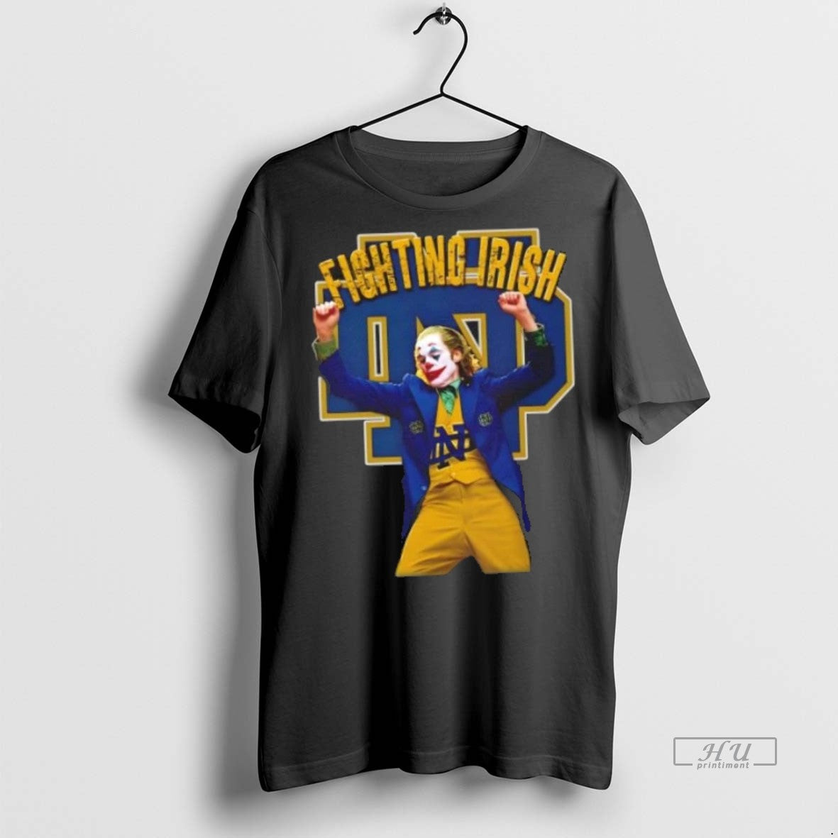 Officials Joker Dabbing X Notre Dame Fighting Irish Football Premium Tee Shirt Sweater