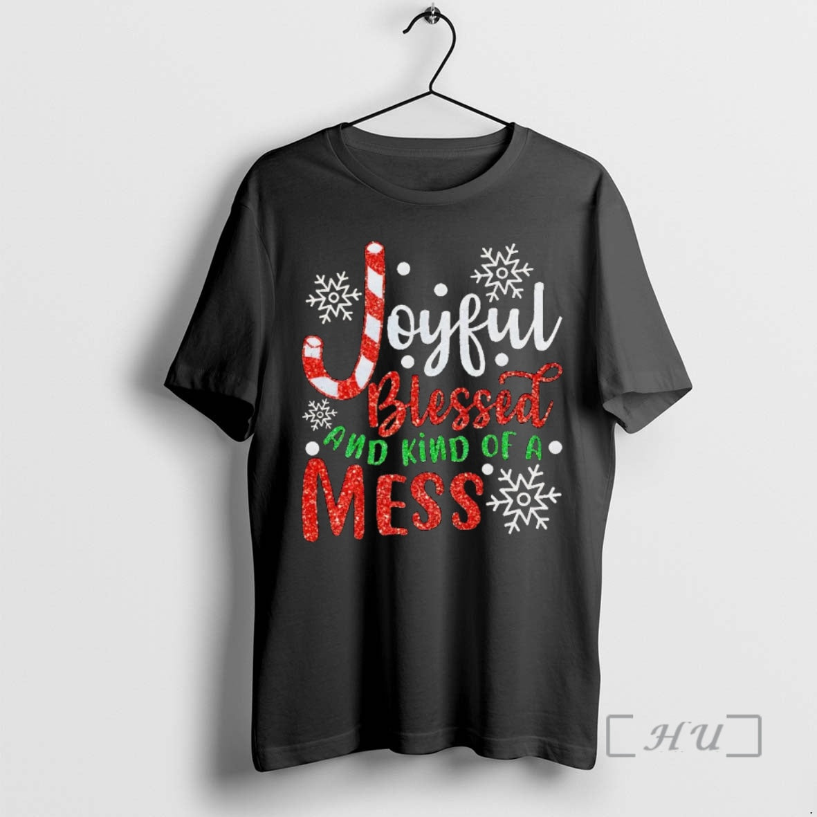 Officials Joyful Blessed And Kind Of A Mess Christmas Premium T Shirt Sweater