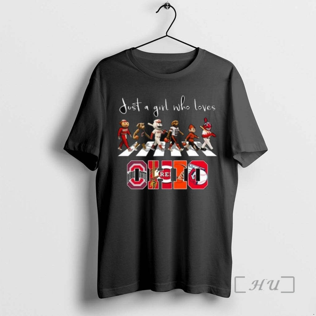 Officials Just A Girl Who Loves Mascot Ohio City Sports All Team 2025 Long Sleve