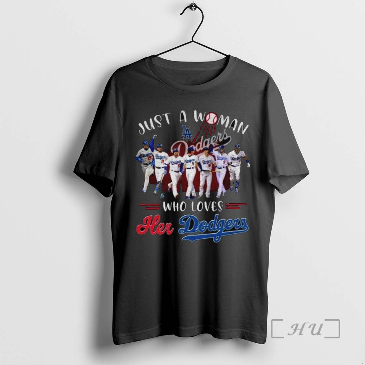 Officials Just A Woman Who Loves Her Los Angeles Dodgers Tee Shirt Sweater