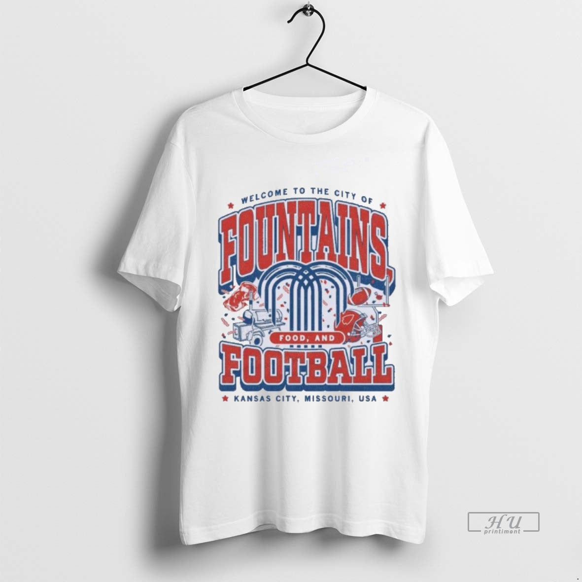 Officials Kc Chiefs Fountains Food And Football Max Collegiate Premium Tee Shirt Sweater